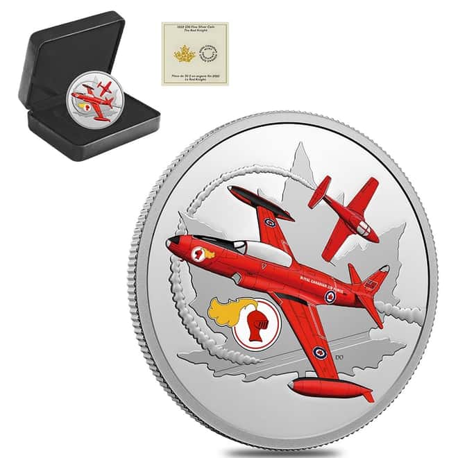 2022 Canada 2 oz The Red Knight Silver Coin .9999 Fine (w/Box & COA)