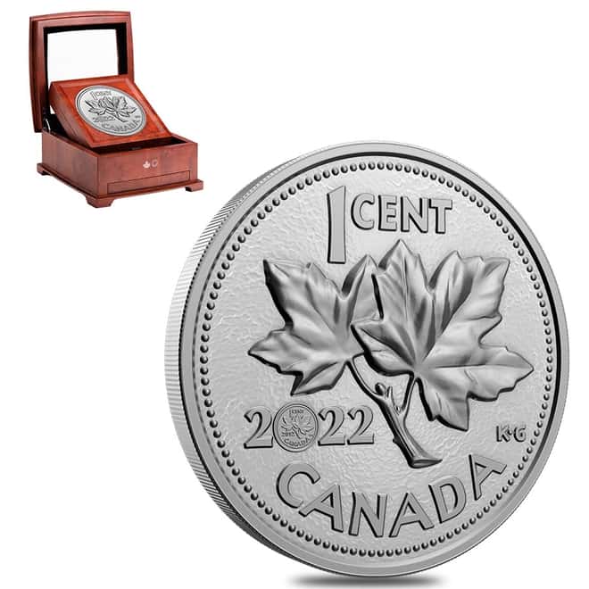 2022 Canada 5 Kilo Proof Silver Last Penny 10th Ann Coin .9999 Fine (w/Box & COA)