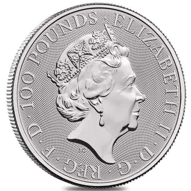 2022 Great Britain 1 oz Queen's Beasts Completer Platinum Coin .9995 Fine BU