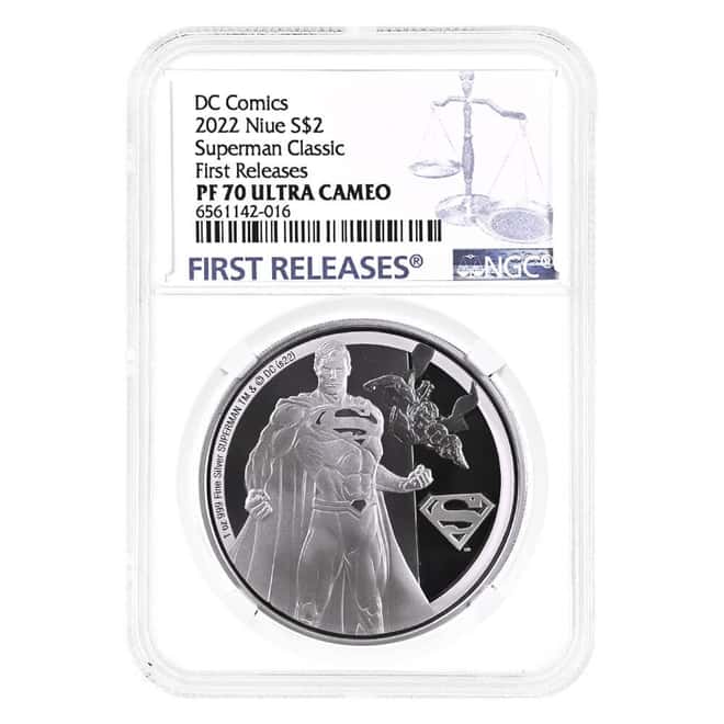 2022 Niue 1 oz DC Comics Superman Classic Proof Silver Coin NGC PF 70 UCAM FR