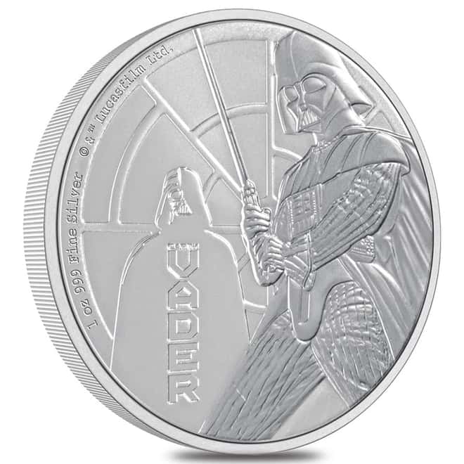 2022 Niue 1 oz Star Wars Darth Vader $2 Silver Coin .999 Fine BU