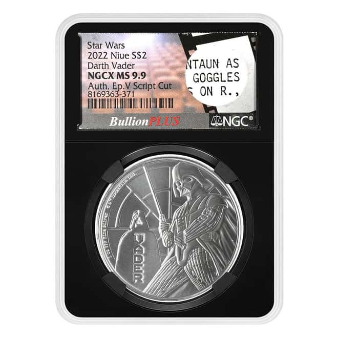 2022 Niue 1 oz Star Wars Darth Vader Silver Coin NGCX MS 9.9