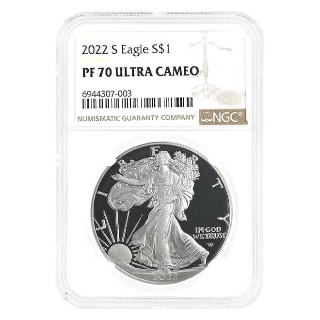 2022-S 1 oz Proof Silver American Eagle NGC PF 70 UCAM