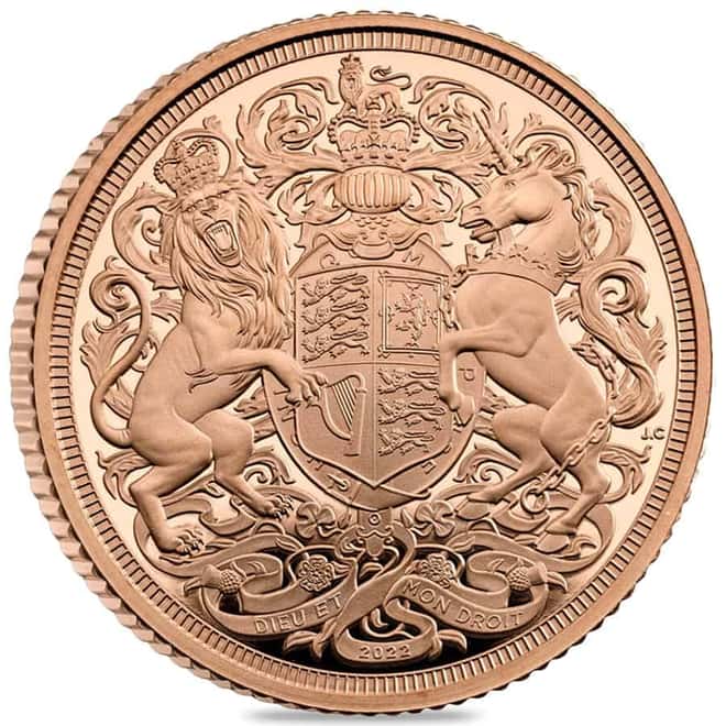 2022 UK Proof Gold Sovereign - Queen Elizabeth II Memorial Coin (w/Box & COA)
