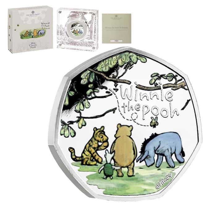 2022 Great Britain 8 gram Disney Winnie the Pooh Proof Silver Coin .925 Fine (w/Box & COA)