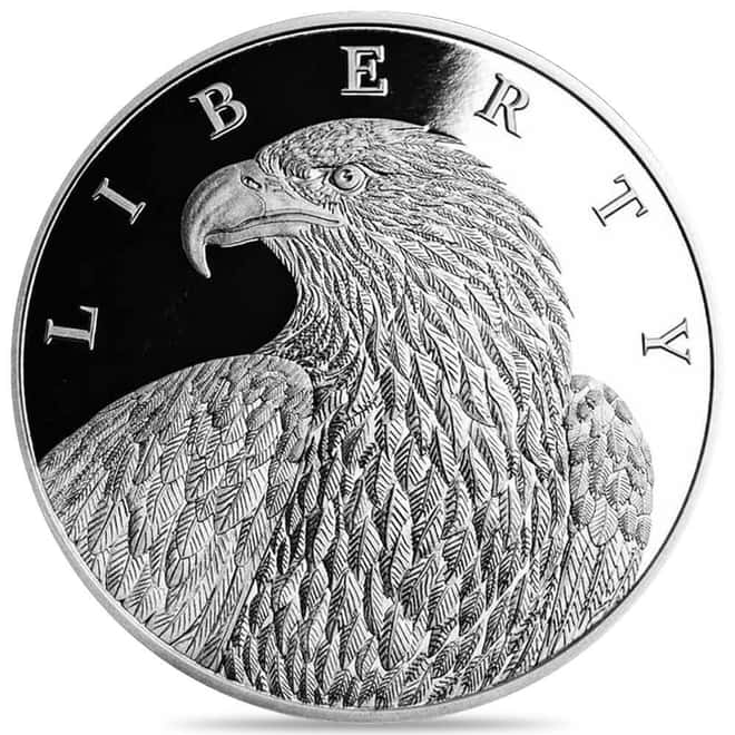 2023 1 oz United Crypto States Liberty Proof Silver Round