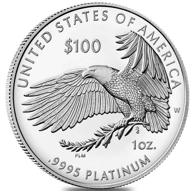 2023-W 1 oz Proof Platinum American Eagle Freedom of the Press (w/Box & COA)