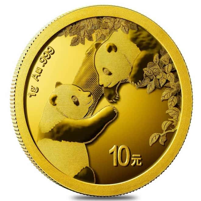 2023 1 gram Chinese Gold Panda 10 Yuan .999 Fine BU (Sealed)
