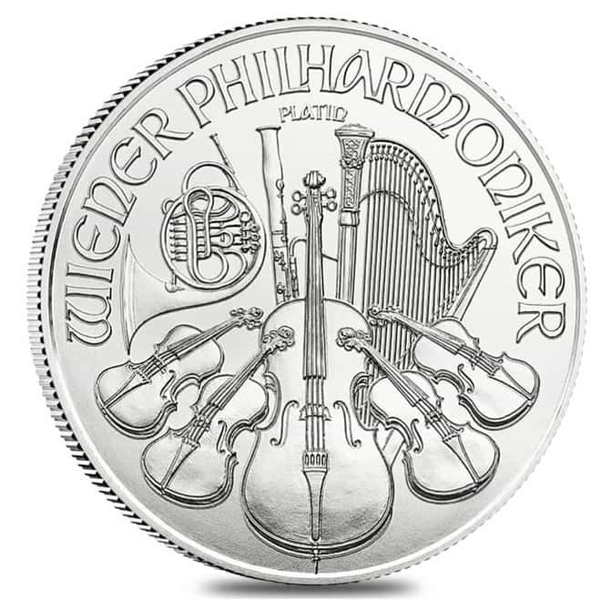 2024 1 oz Austrian Platinum Philharmonic Coin BU