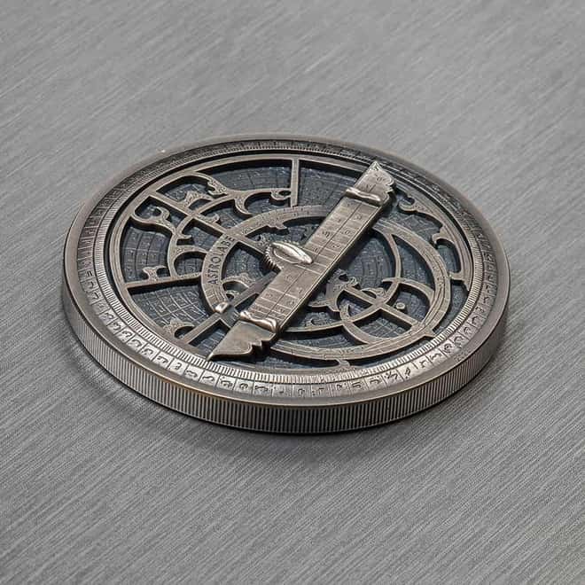 2023 Cook Islands 2 oz Silver Astrolabe Coin .999 Fine (w/Box & COA)