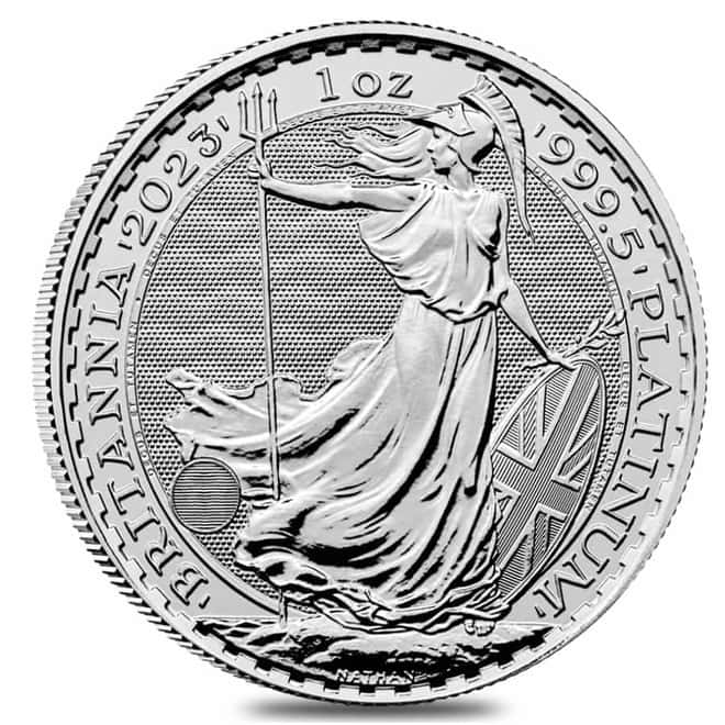 2023 Great Britain 1 oz Platinum Britannia Coin .9995 Fine BU