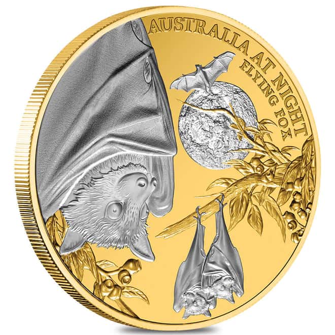2023 Niue 1 oz Australia at Night Flying Fox Proof Gold Coin (w/Box & COA)