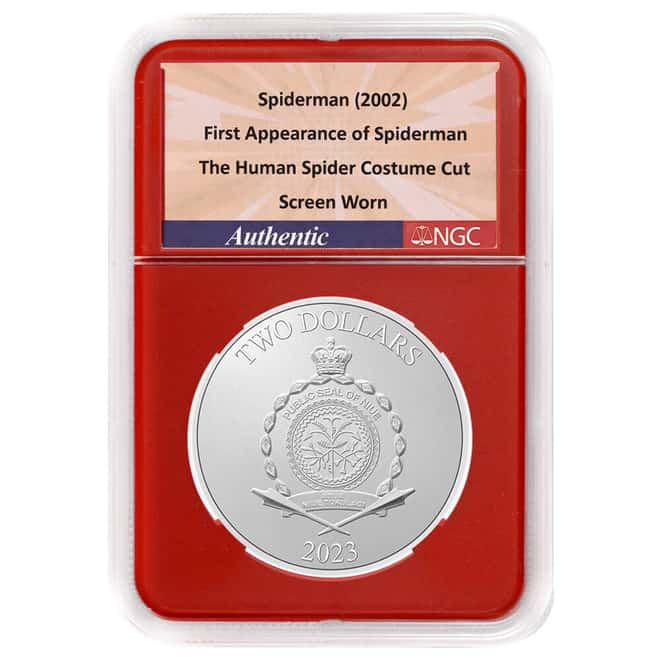 2023 Niue 1 oz Marvel Spider-Man Silver Coin NGCX MS 9.9