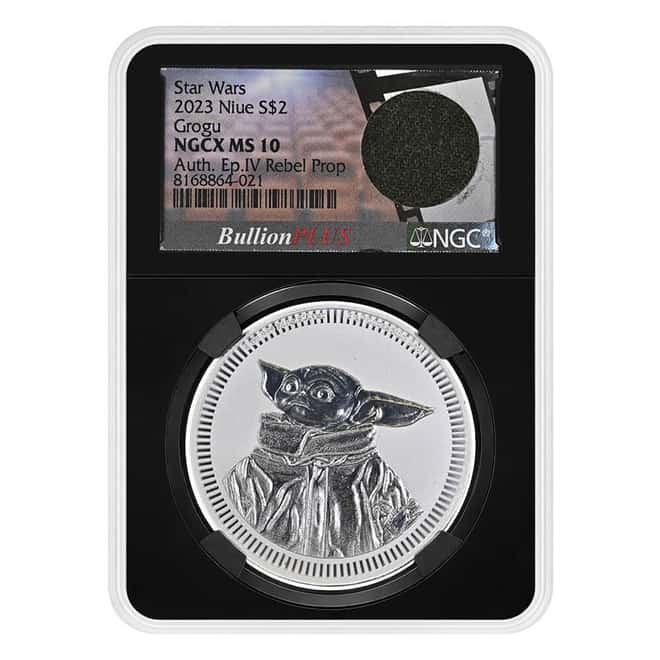 2023 Niue 1 oz Star Wars Grogu Silver Coin NGCX MS 10