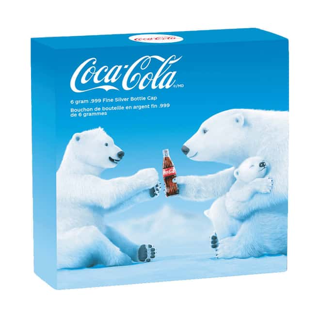 2023 Niue 6 Gram Coca-Cola® Polar Bear Bottle Cap Proof Silver Coin