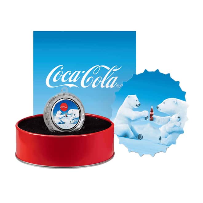 2023 Niue 6 Gram Coca-Cola® Polar Bear Bottle Cap Proof Silver Coin