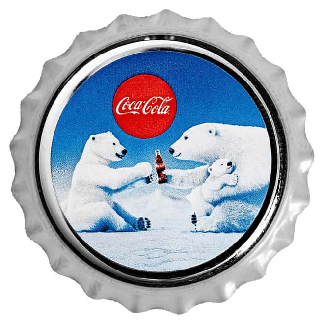 2023 Niue 6 Gram Coca-Cola® Polar Bear Bottle Cap Proof Silver Coin