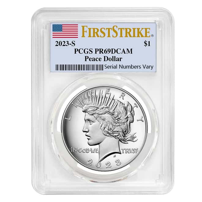 2023-S Peace Silver Dollar Proof Coin PCGS PF 69 FS