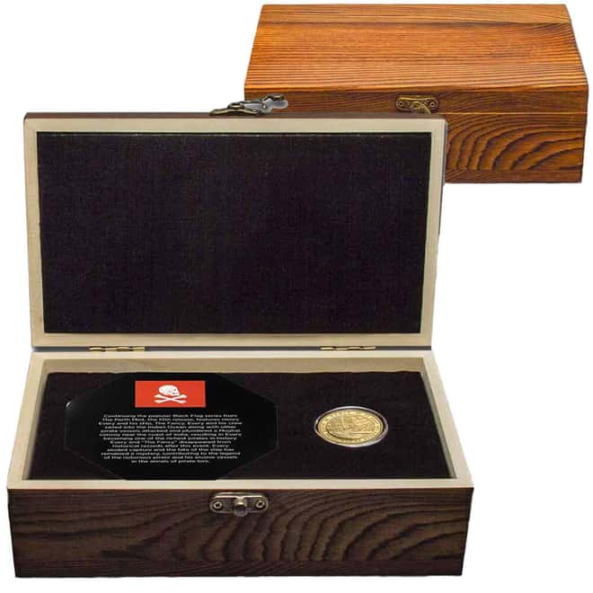 2023 Tuvalu 1 oz Henry Every Black Flag The Fancy Gold Coin BU Perth Mint