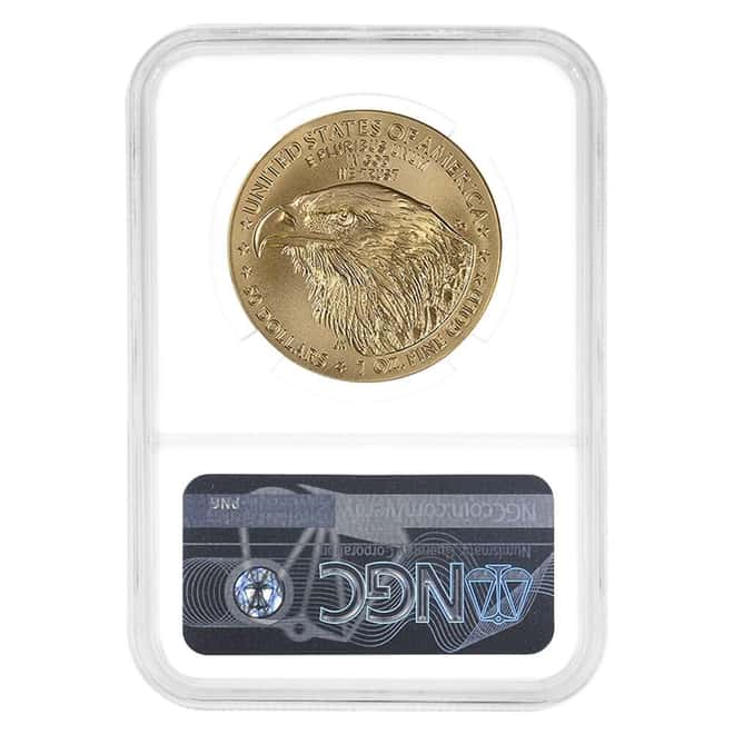 2023-W 1 oz $50 Burnished Gold American Eagle NGC MS 70 AR (Mike Castle)