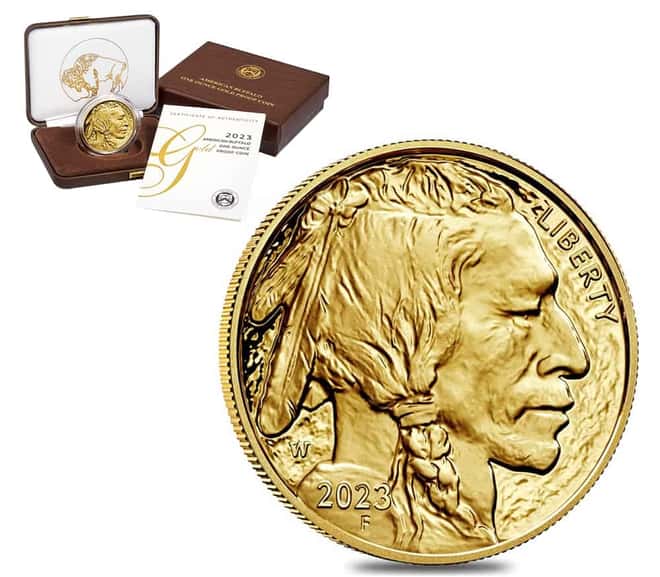 2023-W 1 oz $50 Proof Gold American Buffalo (w/Box & COA)