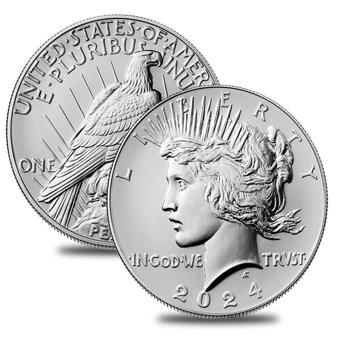 2024 Morgan and Peace Silver Dollar 2-Coin Set PCGS MS 69 FS (Morgan/Peace)