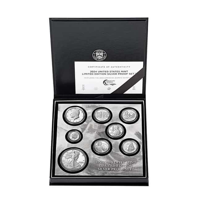 2024-S US Mint Limited Edition Silver Proof 8-Coin Set (w/Box & COA)