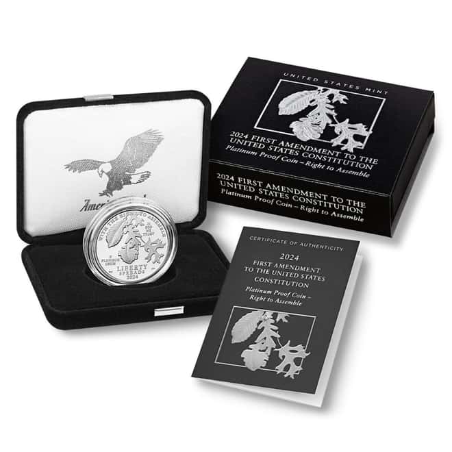 2024-W 1 oz Proof Platinum American Eagle Right to Assemble (w/Box & COA)