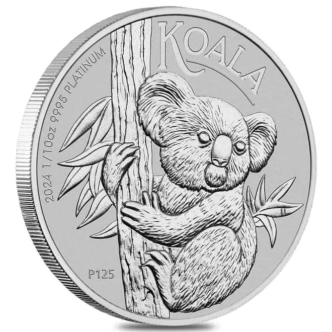 Lot of 20 - 2024 1/10 oz Platinum Australian Koala Perth Mint BU