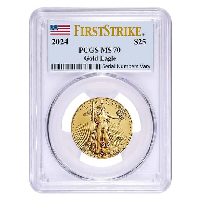 2024 1/2 oz Gold American Eagle PCGS MS 70 FS