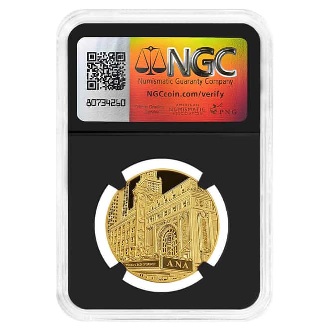 2024 1 oz Chinese Proof Gold Panda ANA World's Fair of Money Official Mint Medal NGC PF 70 UCAM FDOI