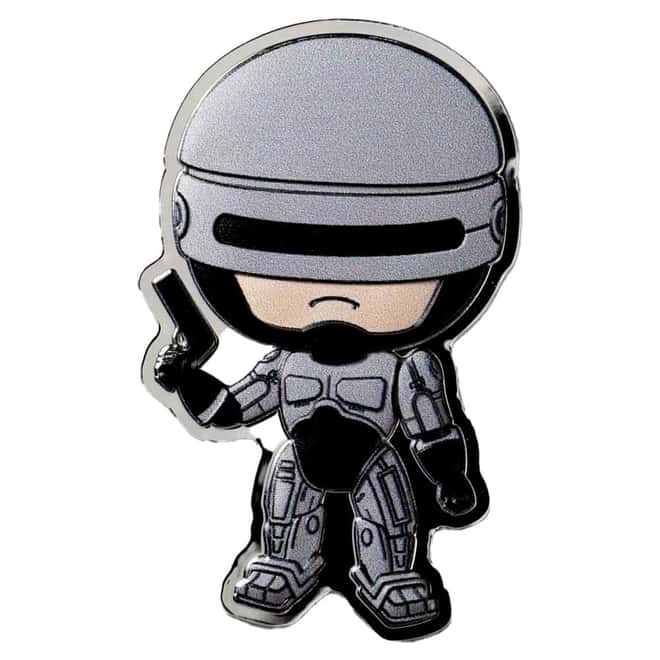 2024 1 oz Fiji Colorized Robocop Silver Coin .999 Fine in Cap