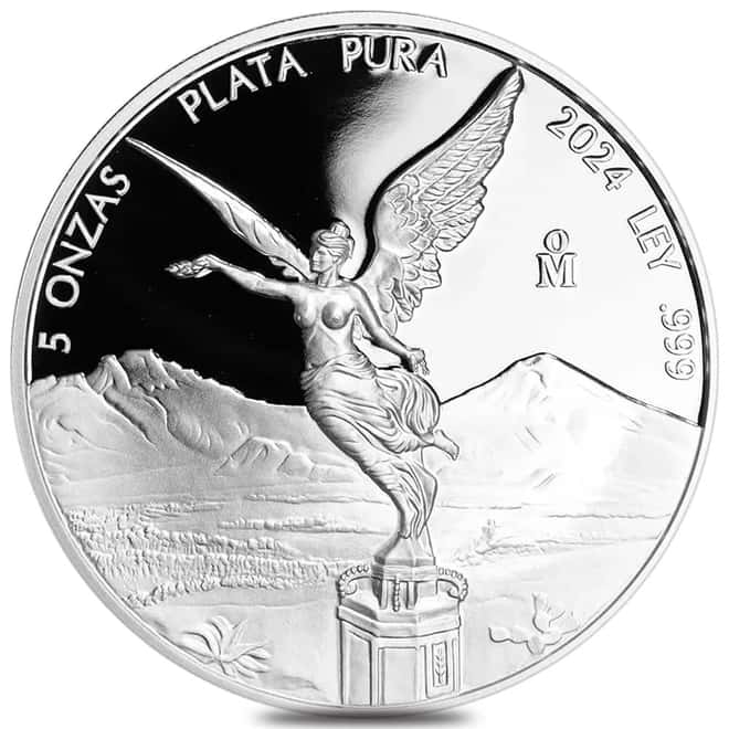 2024 5 oz Proof Mexican Silver Libertad Coin .999 Fine