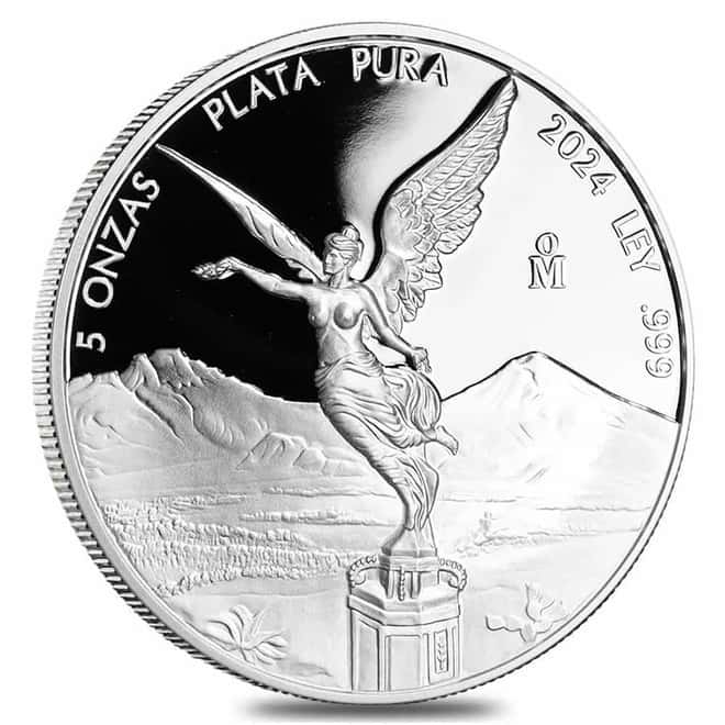 2024 5 oz Proof Mexican Silver Libertad Coin .999 Fine