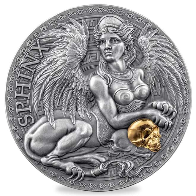 2024 Cameroon 1 oz Sphinx Great Greek Mythology Silver Coin .999 Fine