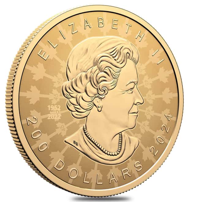 2024 Canada 2 oz Proud Maple Enamel Gold Coin