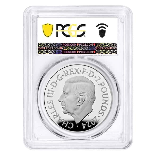 2024 Great Britain 1 oz Silver Britannia and Liberty Coin PCGS Gem Proof