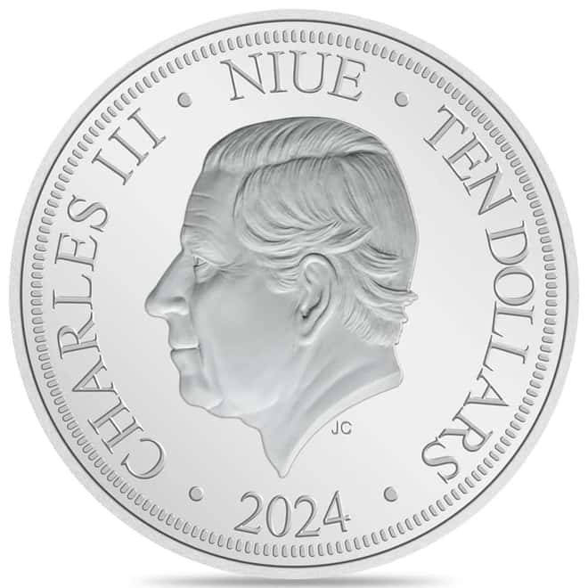 2024 Niue 3 oz Lunar Dragon Proof Colorized Silver Coin .999 Fine