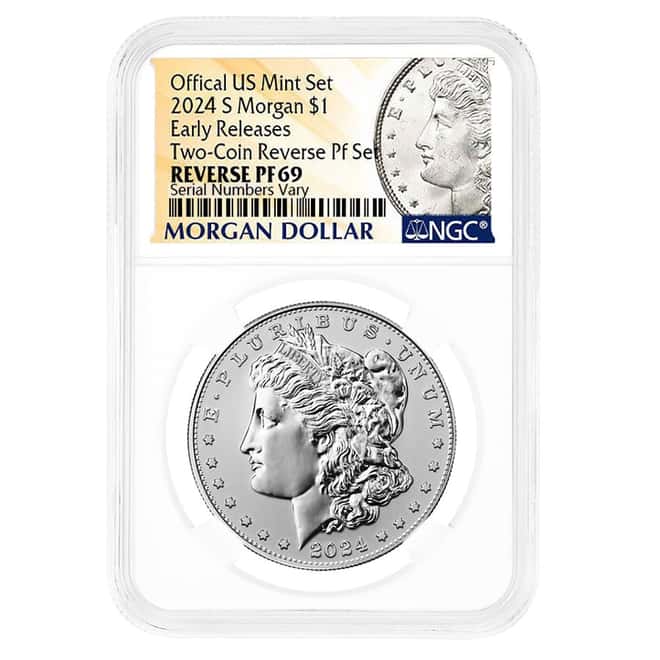 2024-S Morgan Silver Dollar Reverse Proof NGC PF 69 ER (Morgan Label)