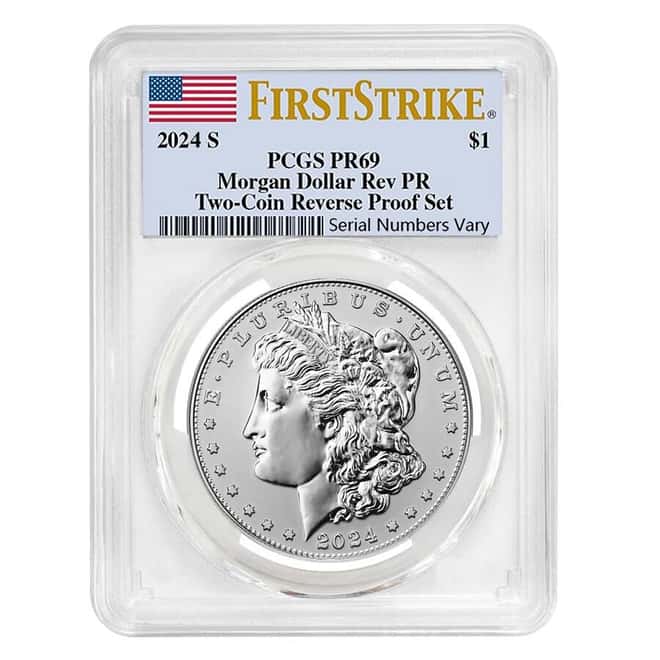2024-S Morgan Silver Dollar Reverse Proof PCGS PF 69 FS