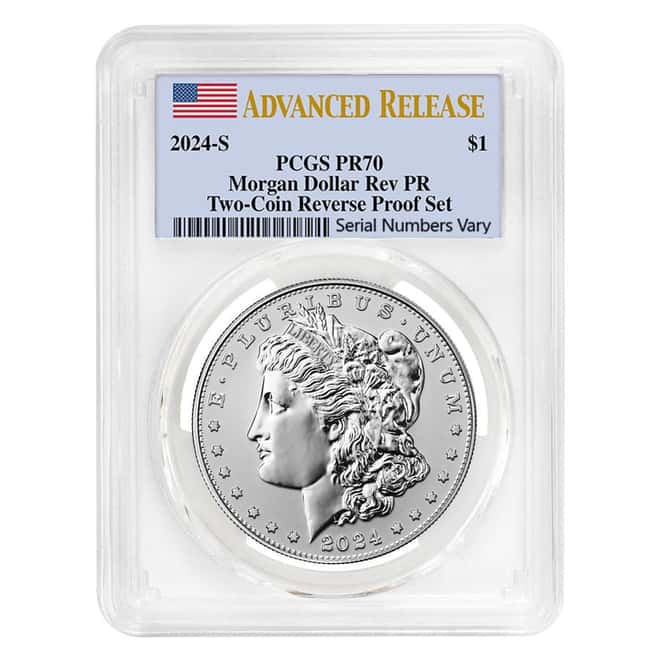 2024-S Morgan Silver Dollar Reverse Proof PCGS PF 70 AR