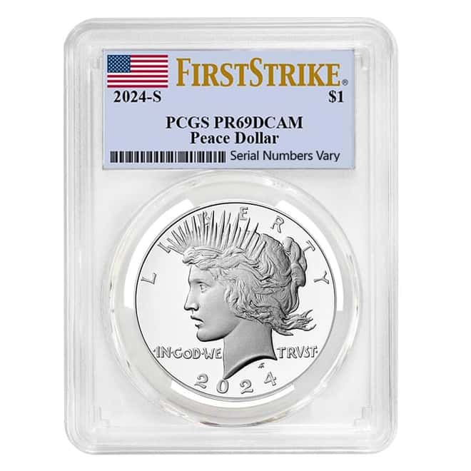2024-S Peace Silver Dollar Proof Coin PCGS PF 69 FS