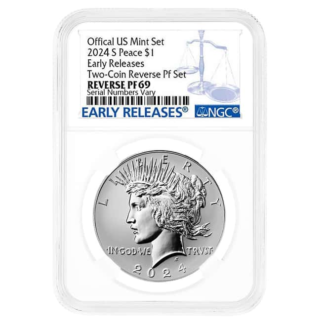 2024-S Peace Silver Dollar Reverse Proof NGC PF 69 ER