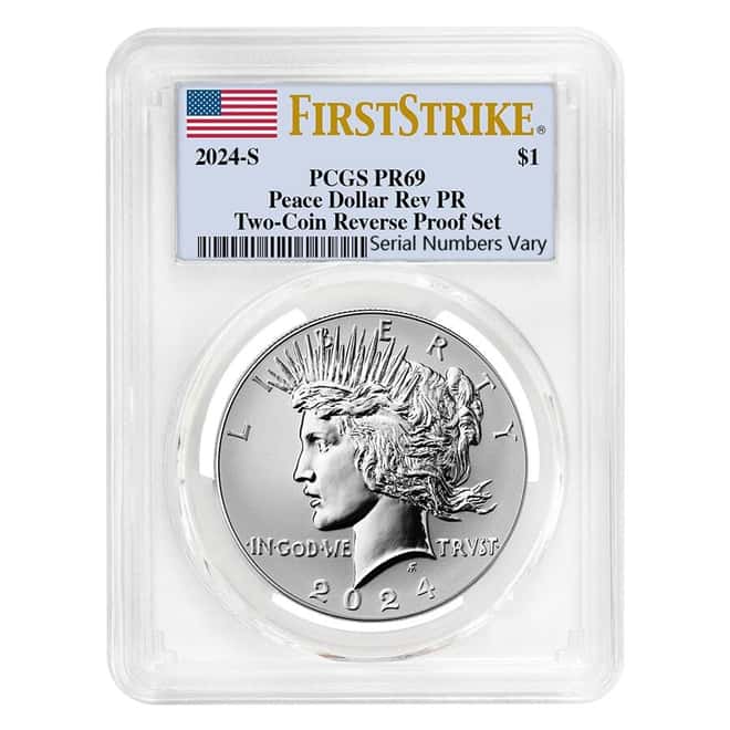 2024-S Peace Silver Dollar Reverse Proof PCGS PF 69 FS