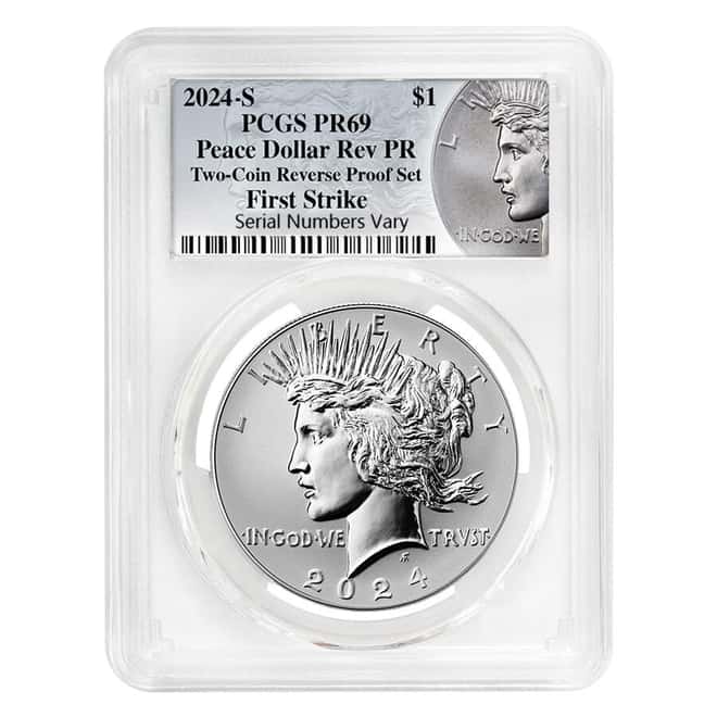 2024-S Peace Silver Dollar Reverse Proof PCGS PF 69 FS (Peace Label)