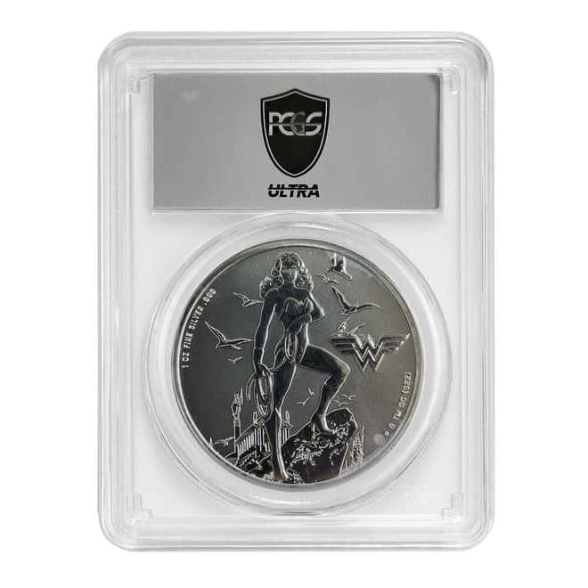 2024 Samoa 1 oz DC Comics Wonder Woman Silver Coin PCGS MS 70
