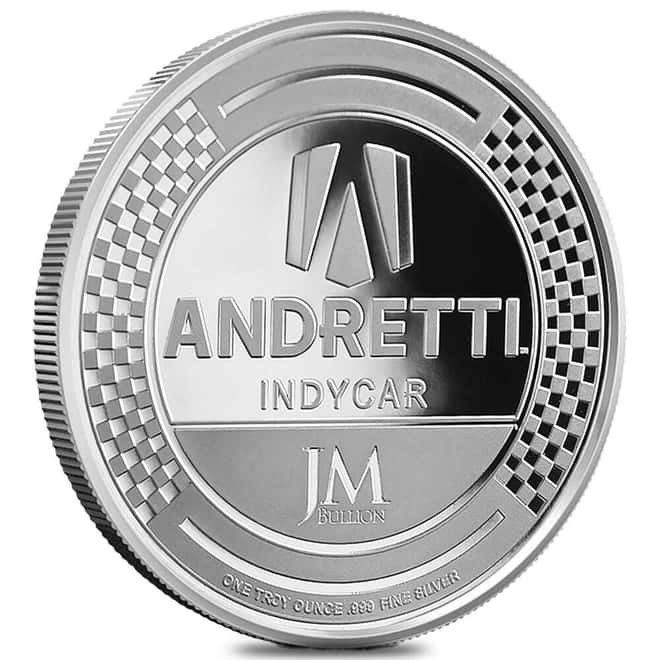 2025 1 oz Andretti IndyCar Marcus Ericsson Silver Round .999 Fine