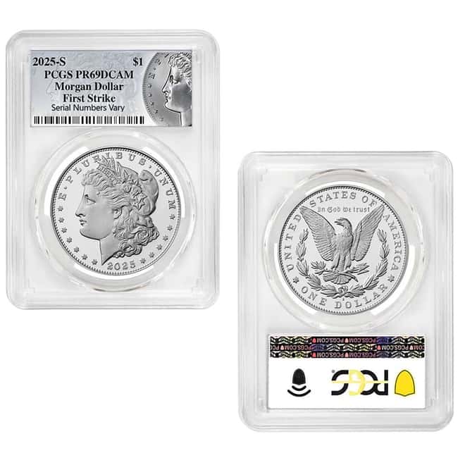 2025-S Morgan and Peace Silver Dollar Proof 2-Coin Set PCGS PF 69 FS (Morgan/Peace)