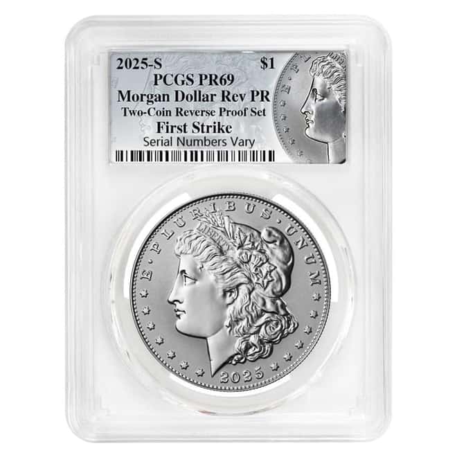 2025-S Morgan Silver Dollar Reverse Proof PCGS PF 69 FS (Morgan Label)