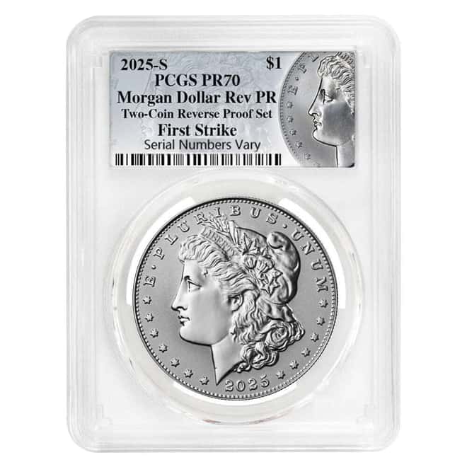 2025-S Morgan Silver Dollar Reverse Proof PCGS PF 70 FS (Morgan Label)